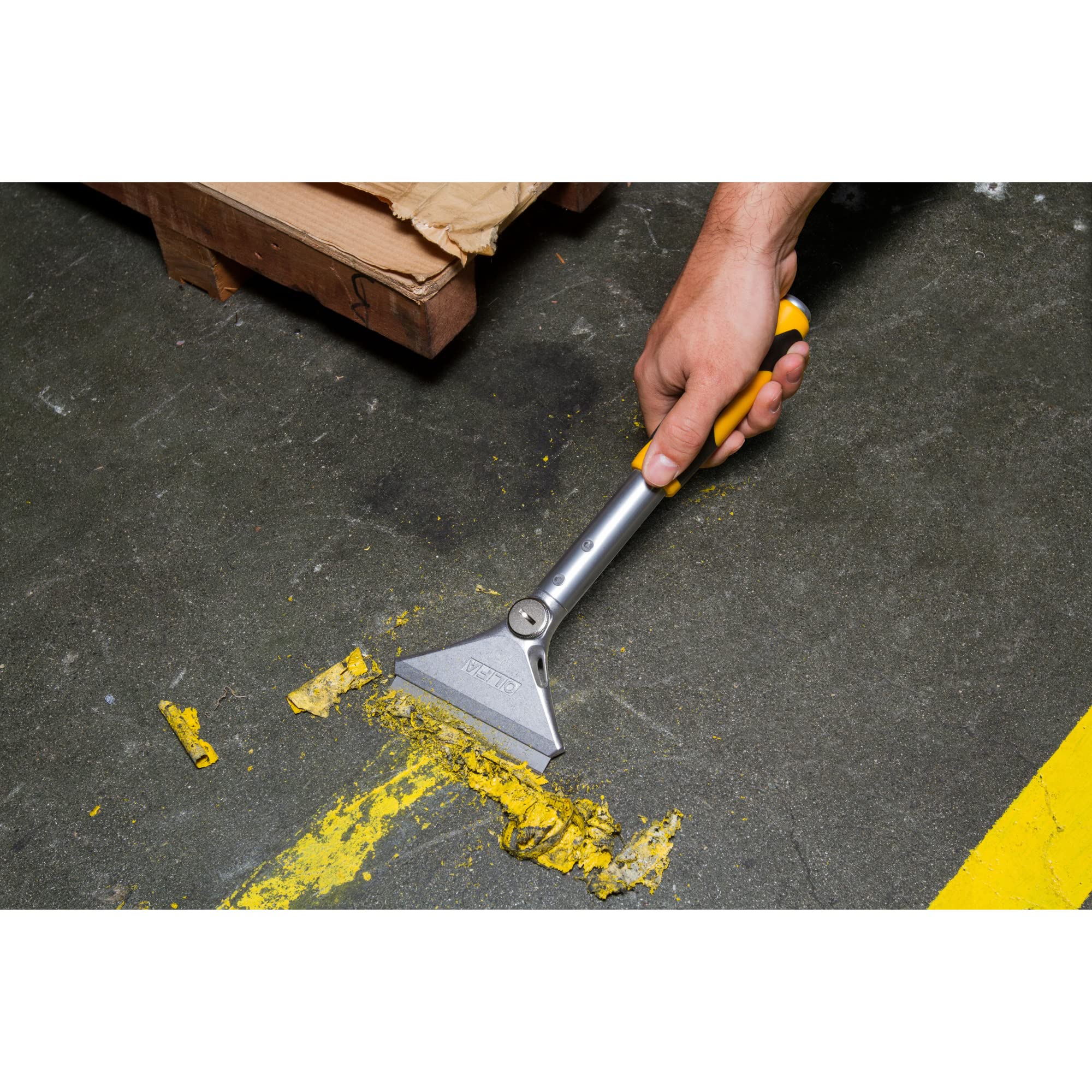 OLFA 12" Extra Heavy Duty Razor Scraper (XSR-300) - 12 Inch Steel Razor Blade Scraper Tool with Strike Tip & Non Slip Handle for Floors, Paint, Glass, Replacement Blades: OLFA BS & BSF Blades - Image 5