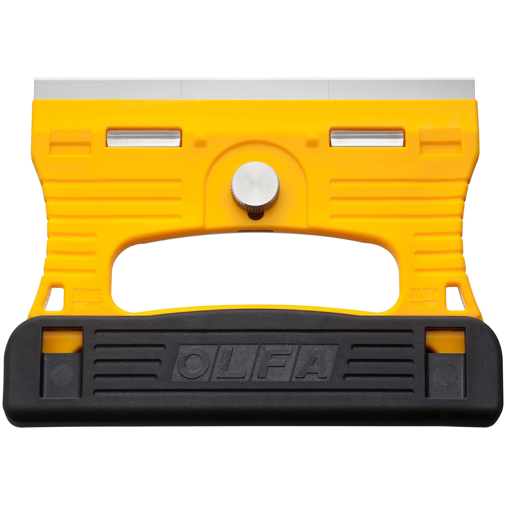 OLFA 120mm Multi Grip Razor Scraper (GSR-1/3B) - Stainless Steel Razor Blade Scraper Tool with Blade Guard & Non Slip Handle for Glass, Paint, Floors, Replacement Blades: OLFA 120mm GSB-1S Blades - Image 3