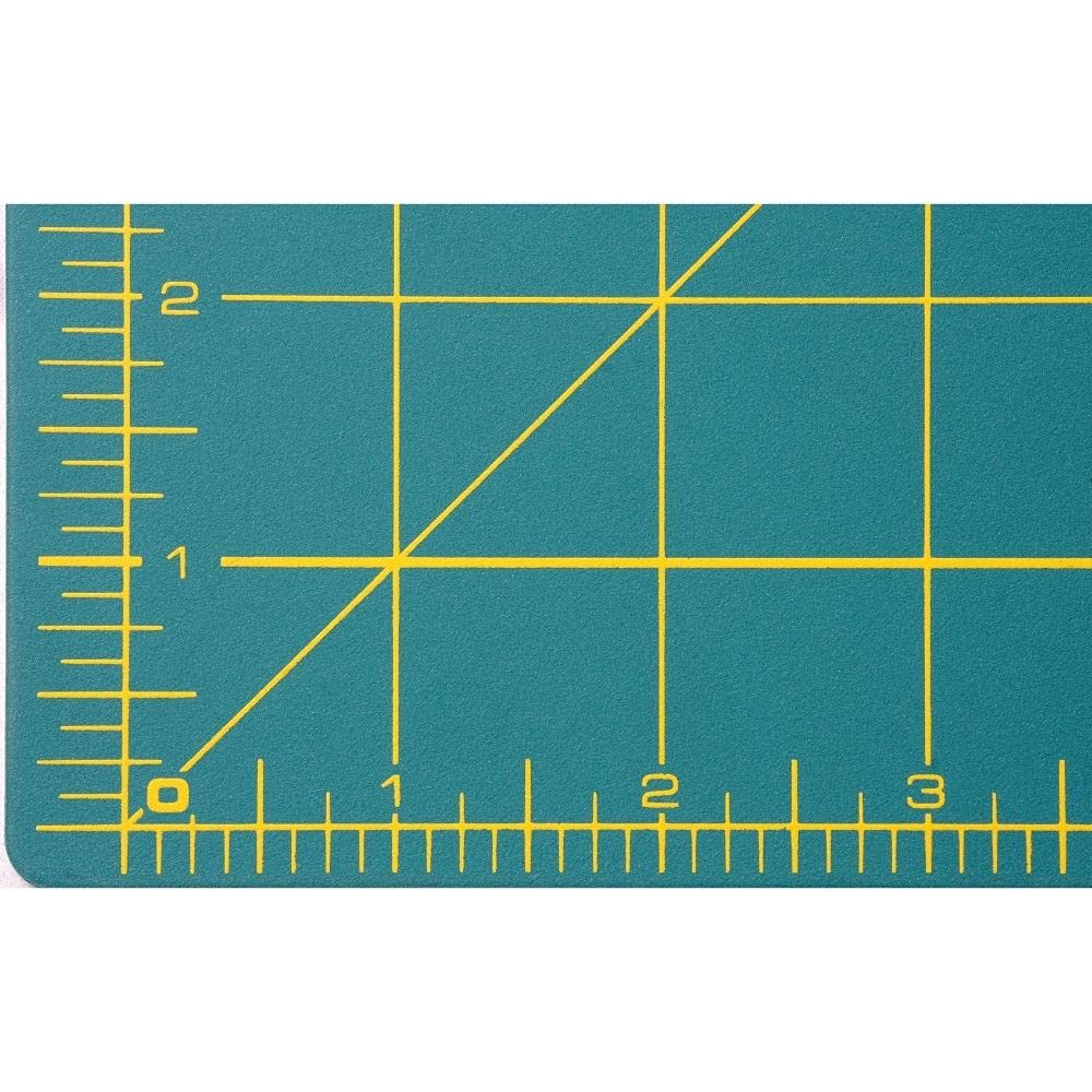 OLFA 18" x 24" Self Healing Rotary Cutting Mat (RM-SG) - Double Sided 18x24 Inch Cutting Mat with Grid for Quilting, Sewing, Fabric, & Crafts, Designed for Use with Rotary Cutters (Green) - Image 4