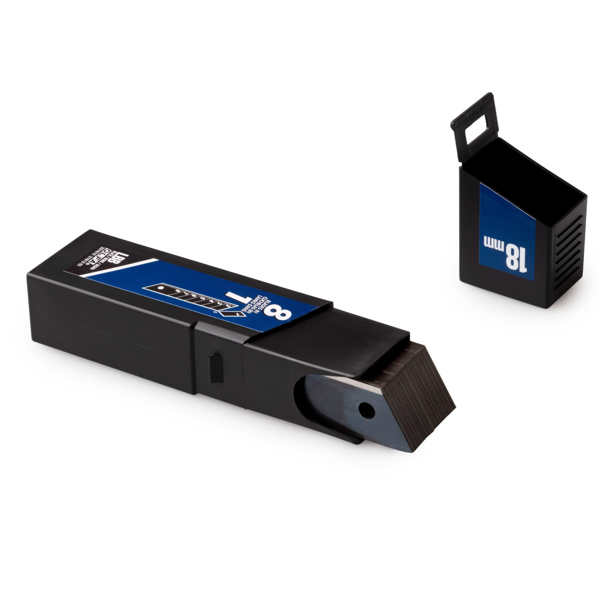 OLFA 18mm Heavy-Duty Ultra-Sharp, Snap Off Replacement Blades, 50 Blades (400 segments) LBB-50B - Snap-Off Utility Knife Replacement Blades, 25% Sharper than Silver, Fits most 18mm Utility Knife - Image 4