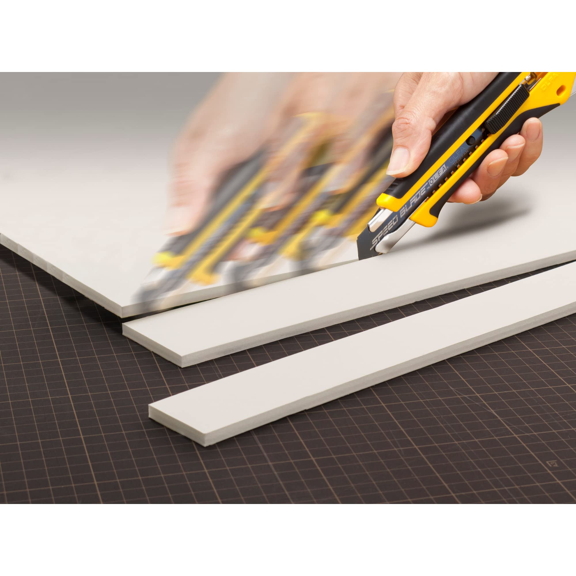 OLFA 18mm Heavy-Duty Utility Knife (LA-X) - Multi-Purpose No-Slip Grip Utility Knife w/Reinforced Fiberglass Handle & Snap-Off Blade, Replacement Blades: Any OLFA 18mm Blade - Image 5