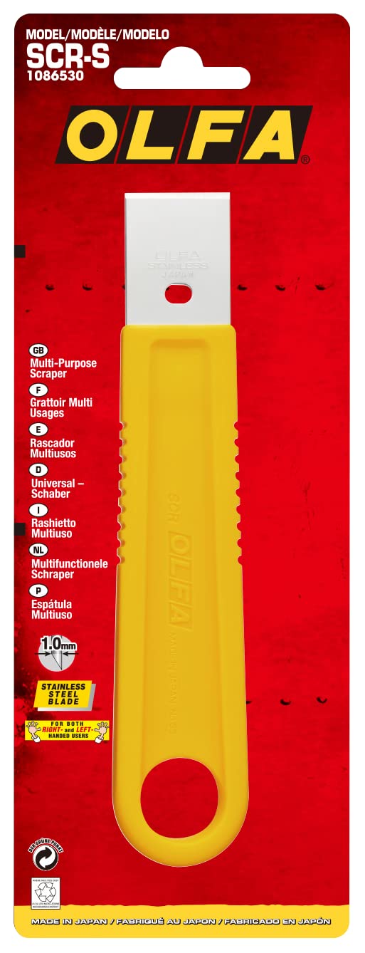 OLFA 25mm Multi-Purpose Razor Scraper (SCR-S) - Disposable Stainless Steel Razor Blade Scraper Tool with Heavy Duty Handle for Cleaning, Scraping, Paint Removal, Caulk, Glass, Metal - Image 3