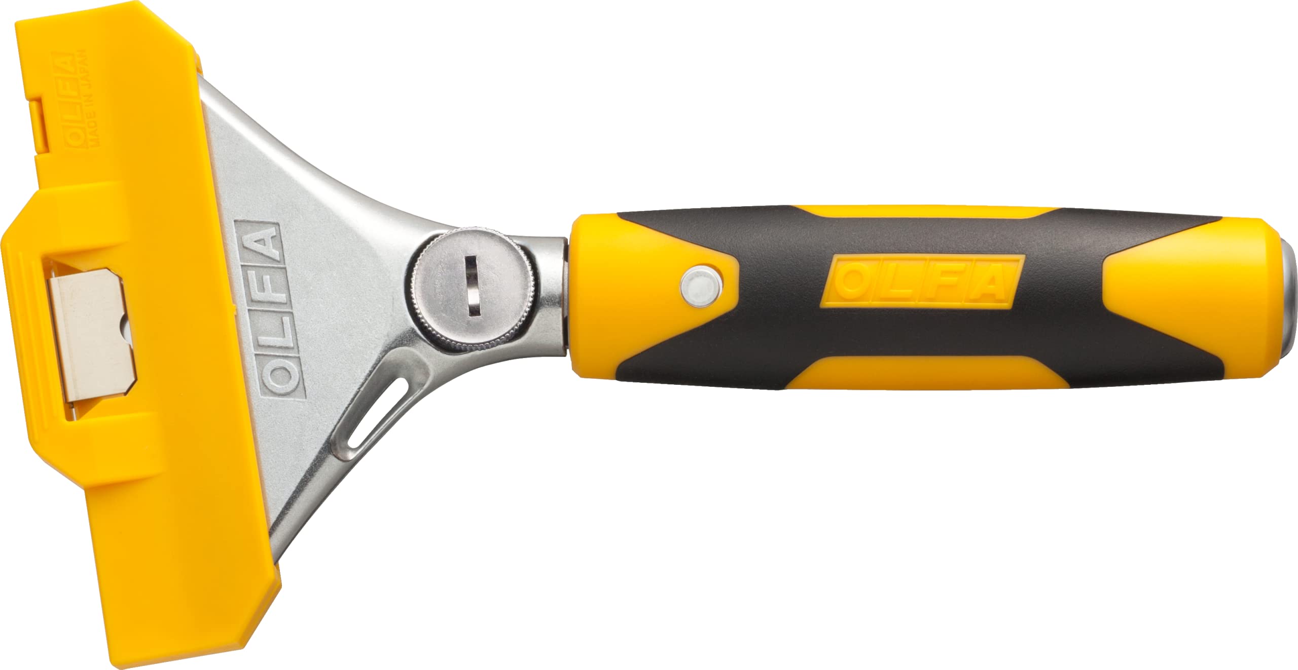 OLFA 8" Extra Heavy Duty Razor Scraper (XSR-200) - 8 Inch Steel Razor Blade Scraper Tool with Strike Tip & Non Slip Handle for Floors, Paint, Glass, Replacement Blades: OLFA BS & BSF Blades - Image 3