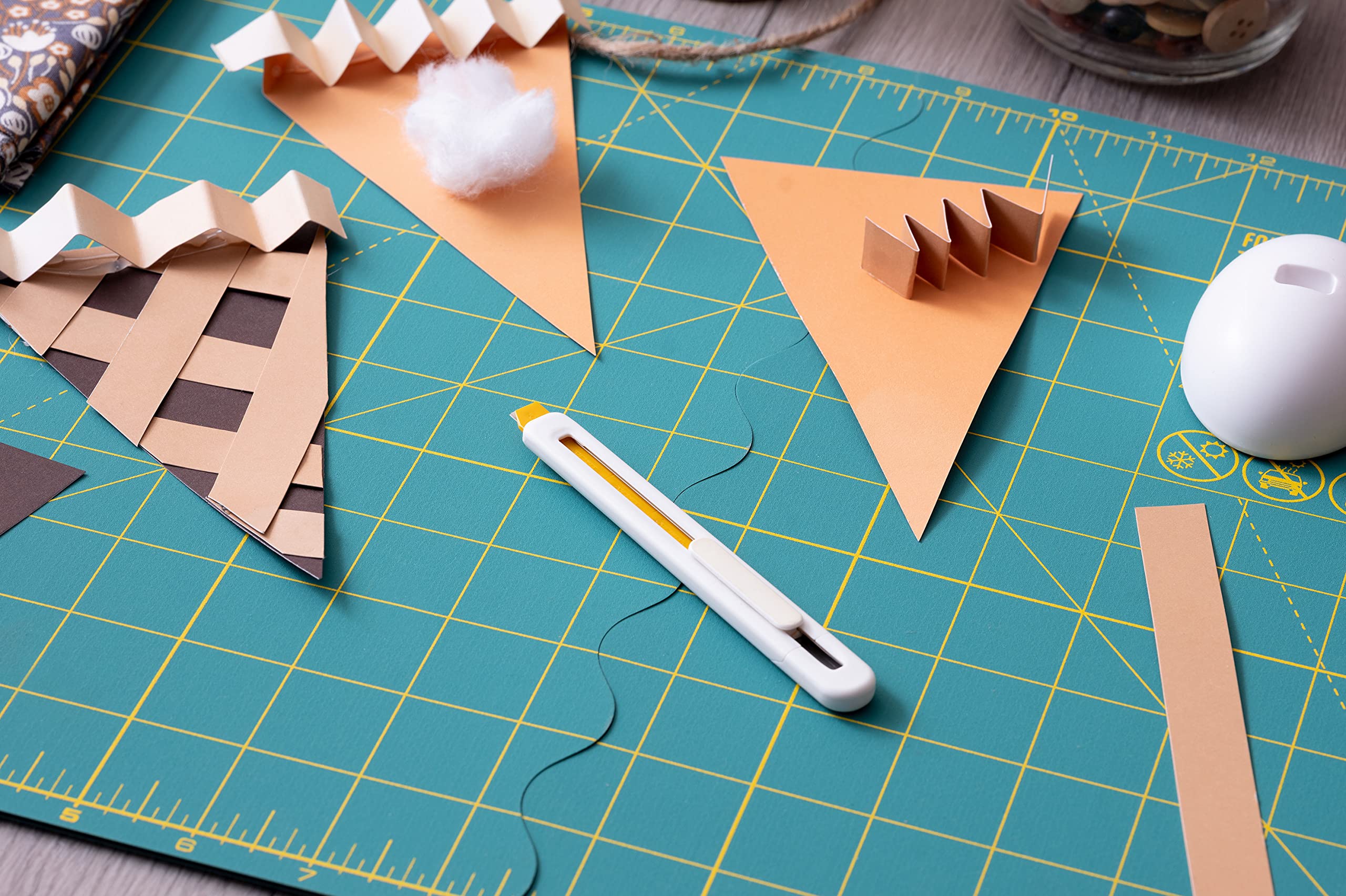 OLFA Beginner Craft Knife Blade Set, 2 Blades (8 Segments) ESKB-1/2B - Precision Hobby Art Knife Snap-Off Replacement Blade Kit, Fits OLFA ESK-1 Beginner Craft Knife - Image 3