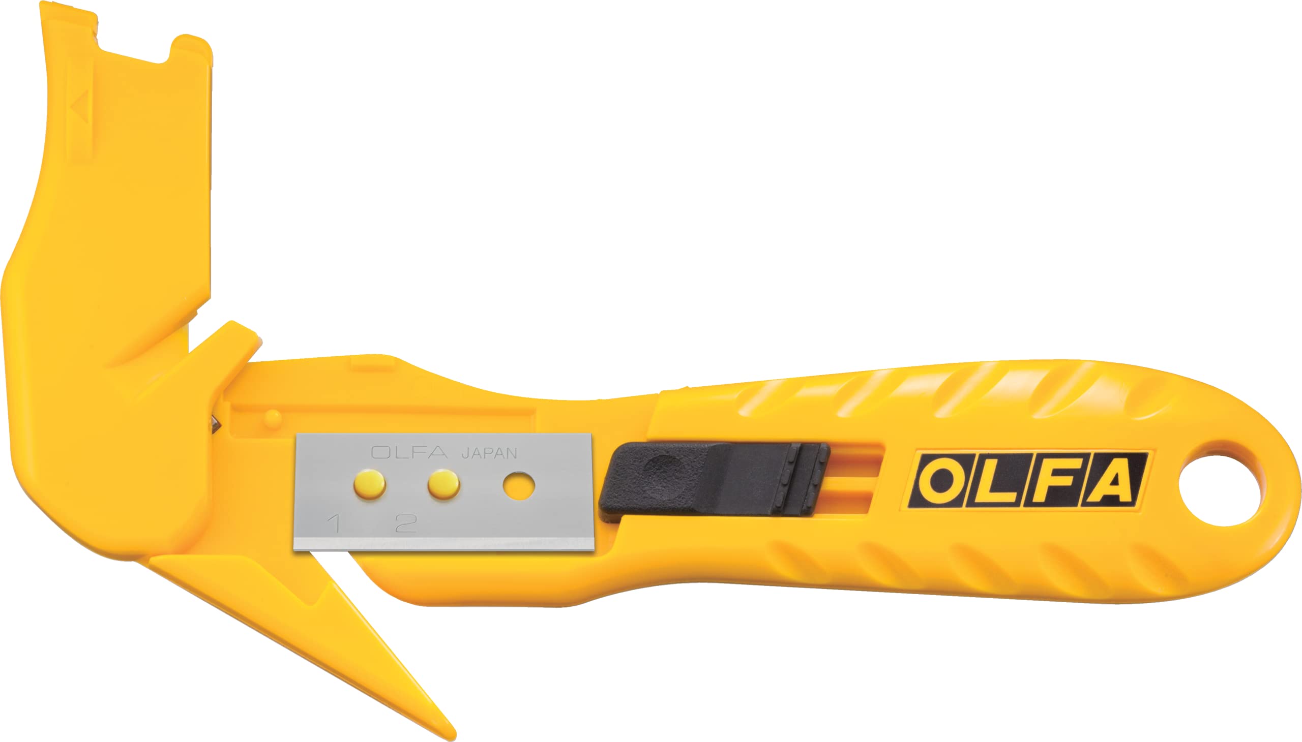 OLFA Concealed Blade Safety Utility Knife (SK-10) - Multi-Purpose Safety Cutter w/ Concealed Blade, Tape Splitter, & Non Slip Ergonomic Handle, Replacement Blades: OLFA SKB-10 Safety Blades - Image 3