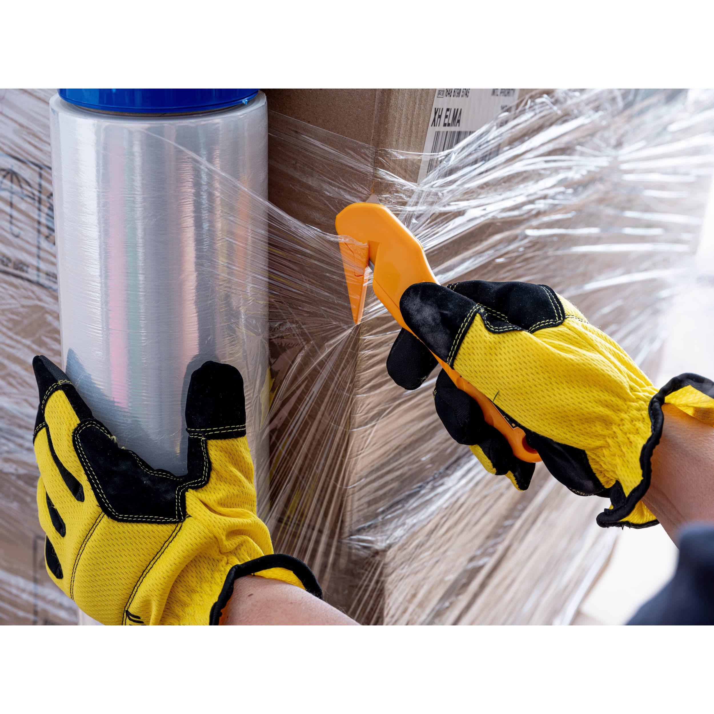 OLFA Concealed Blade Safety Utility Knife (SK-10) - Multi-Purpose Safety Cutter w/ Concealed Blade, Tape Splitter, & Non Slip Ergonomic Handle, Replacement Blades: OLFA SKB-10 Safety Blades - Image 7