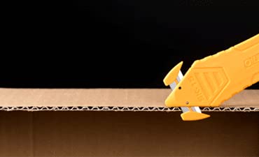 OLFA Disposable Concealed Blade Safety Knife, 10 Knives (SK-15/10) - Disposable Multi-Purpose Safety Box Cutter w/Concealed Blade, Tape Splitter, & Non-Slip Ergonomic Handle (10 Pack) - Image 7