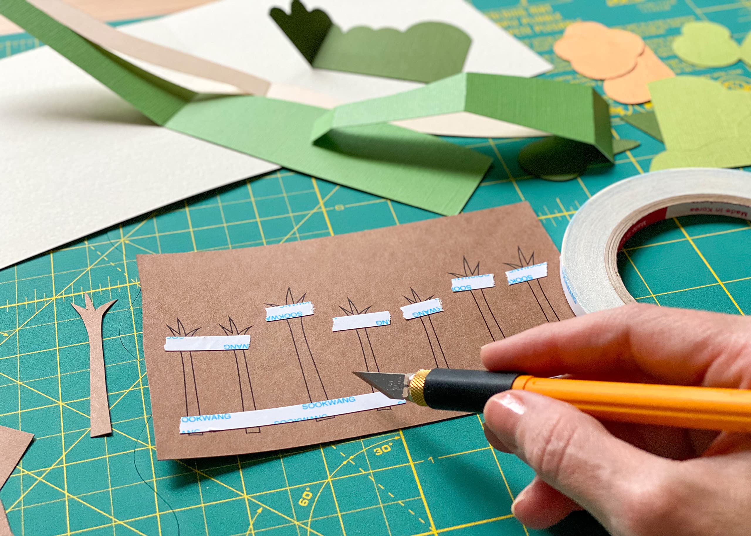 OLFA Graphic Art Knife Set (AK-4) - Precision Hobby Craft Knife Kit (1 Knife & 4 Blades) w/Cushioned Grip, Replacement Blades: OLFA KB, KB4-F/5, KB4-NS/3, KB4-R/5, KB4-S/5, KB4-WS/3 Art Blades - Image 6