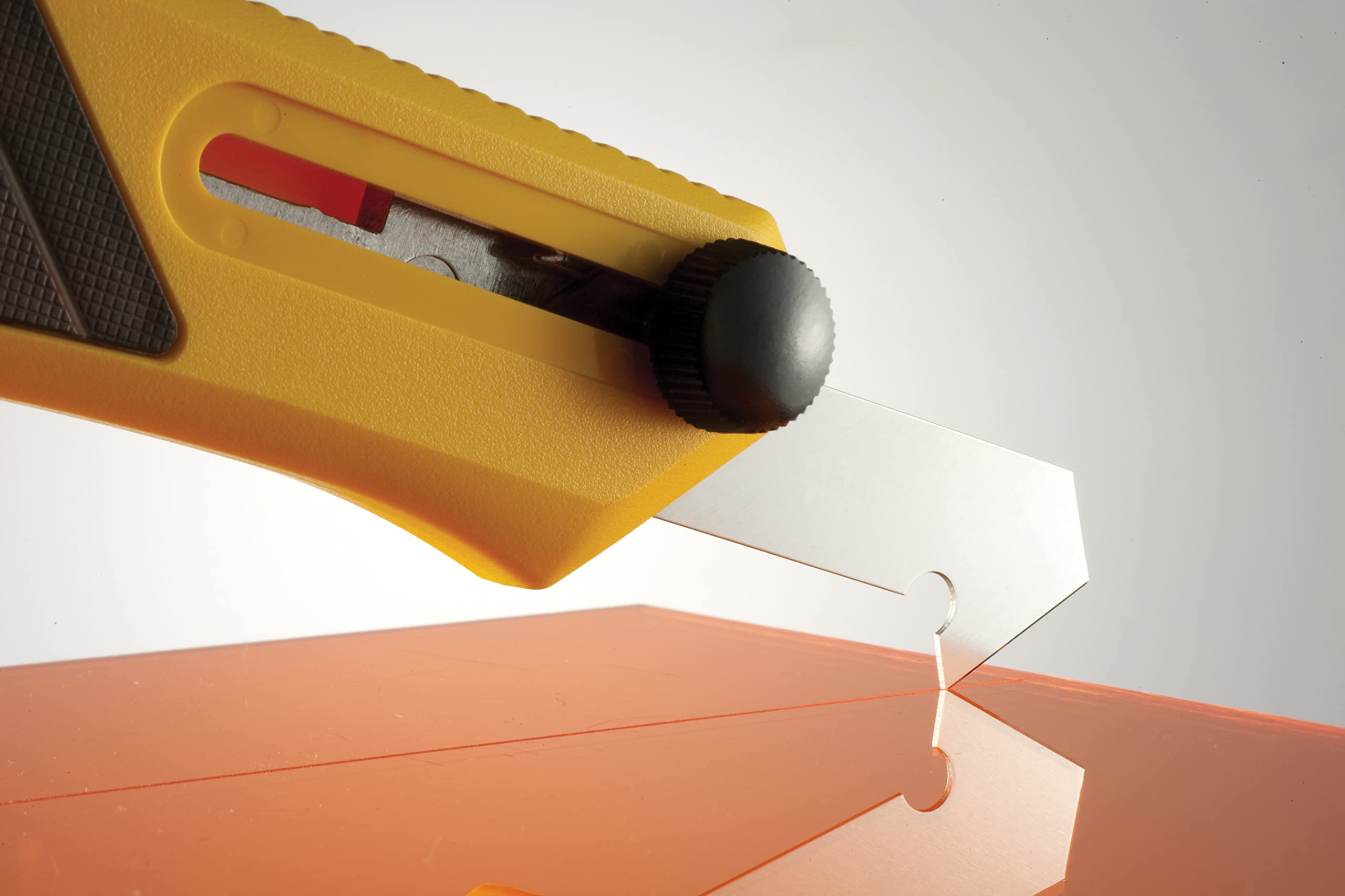OLFA Plastic Laminate Cutter (PC-L) - Heavy Duty Scoring Tool w/Ratchet Lock & 2 Extra Blades for Laminate, Plastic, Plexiglass, Flooring, Replacement Blades: OLFA PB-800 Laminate Cutter Blade - Image 8