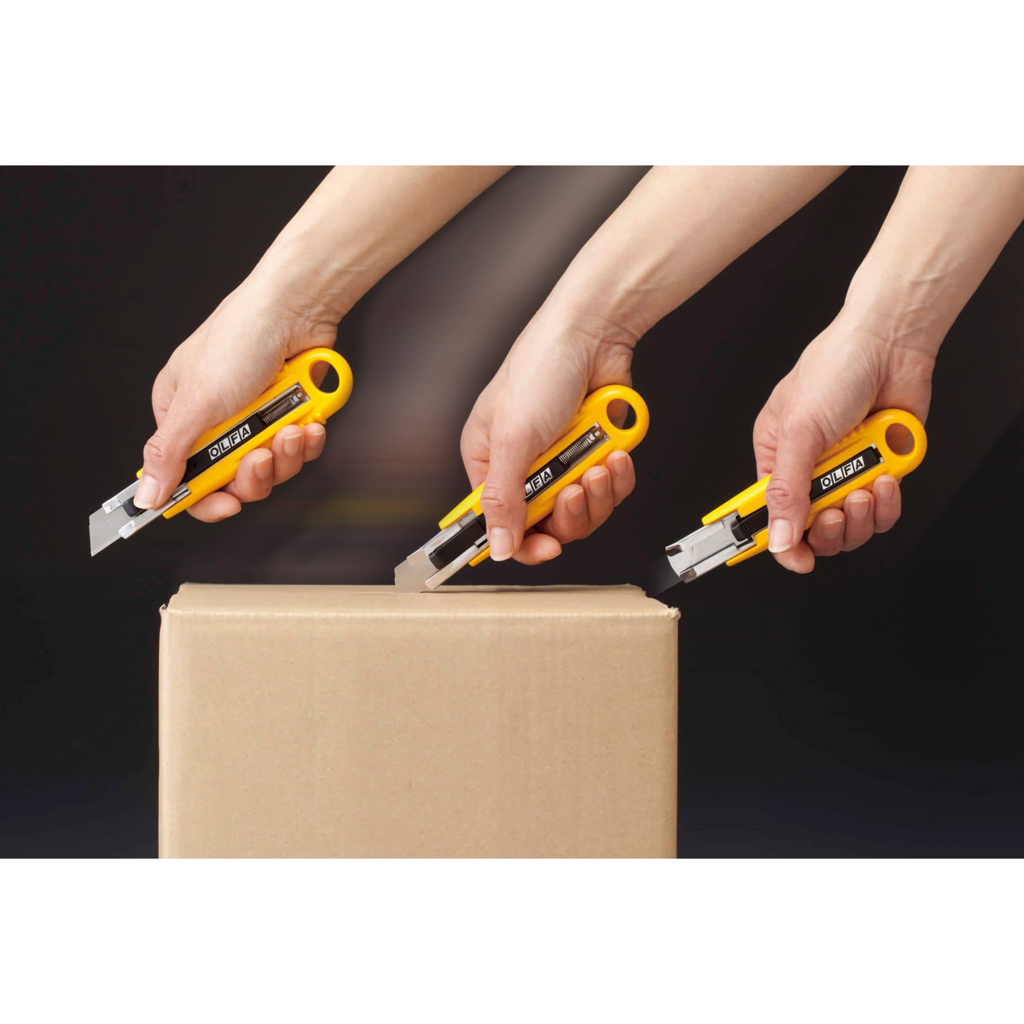 OLFA Self-Retracting Safety Utility Knife (SK-4) - Multi-Purpose Semi-Auto Box Cutter w/Self Retractable Blade & Non Slip Handle, Replacement Blades: OLFA SKB-2, SKB-2S, RSKB, & HOB Safety Blades - Image 6