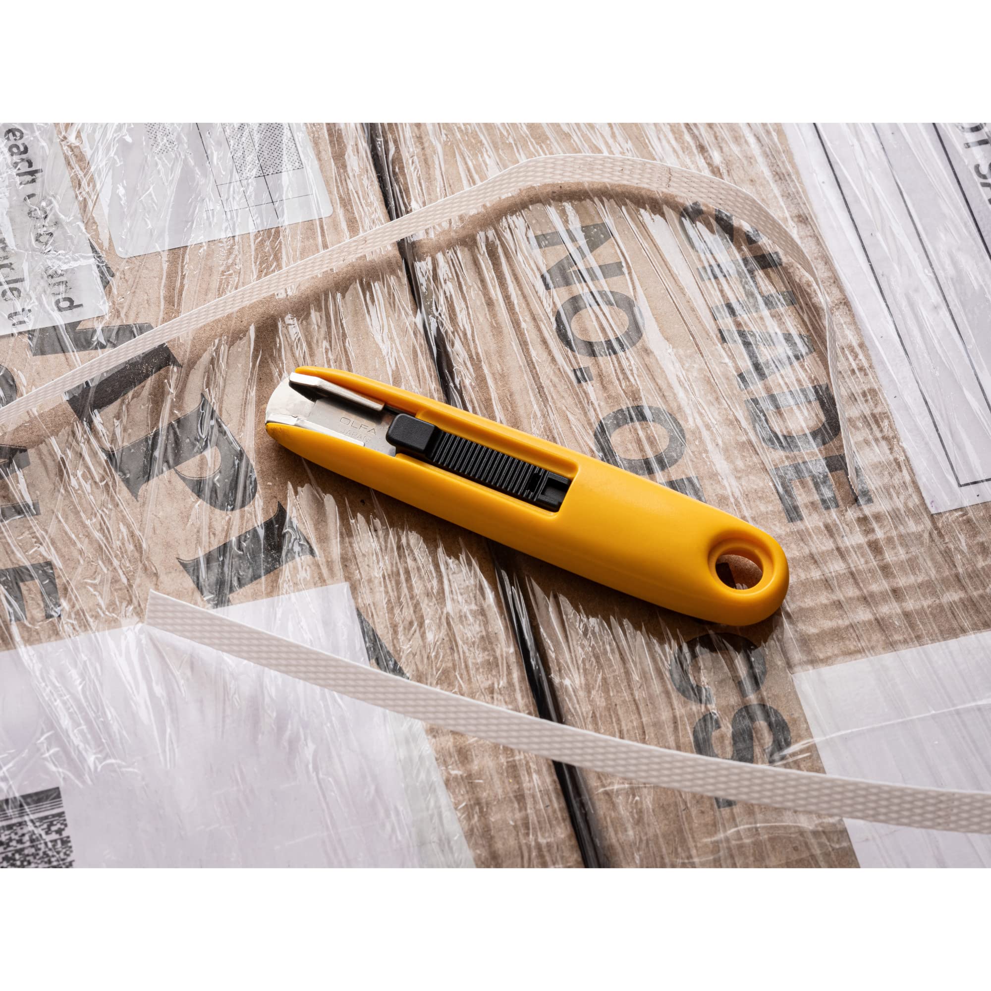 OLFA Self-Retracting Safety Utility Knife (SK-7) - Compact Multi-Purpose Semi-Auto Box Cutter w/Self Retractable Blade & Ergonomic Handle, Replacement Blades: OLFA SKB-7 Safety Blades - Image 6